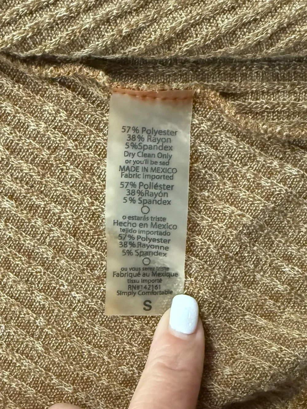 LuLaRoe Brown Ribbed Open Cardigan - Picture 3 of 3